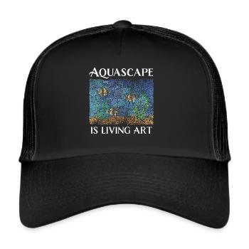 Aquascape Aquascaper Aquarium Aquaristics - Trucker Cap - black/black - Front
