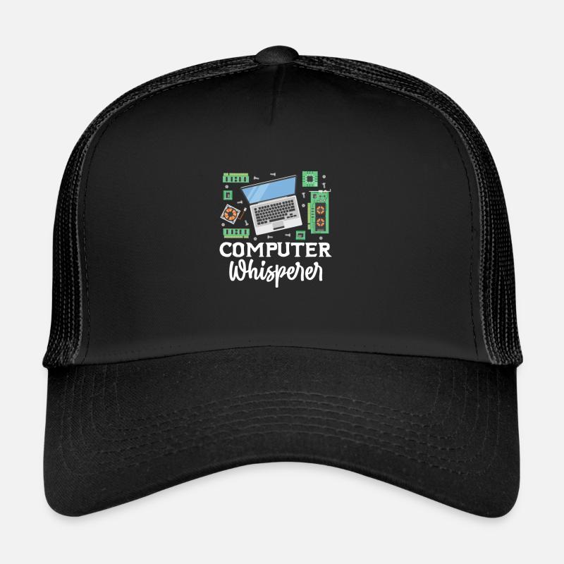 Computer - Trucker Cap - Schwarz/Schwarz