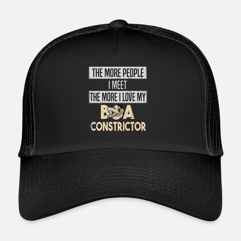 Boa Constrictor Schlange Schlangenliebe Trucker Cap