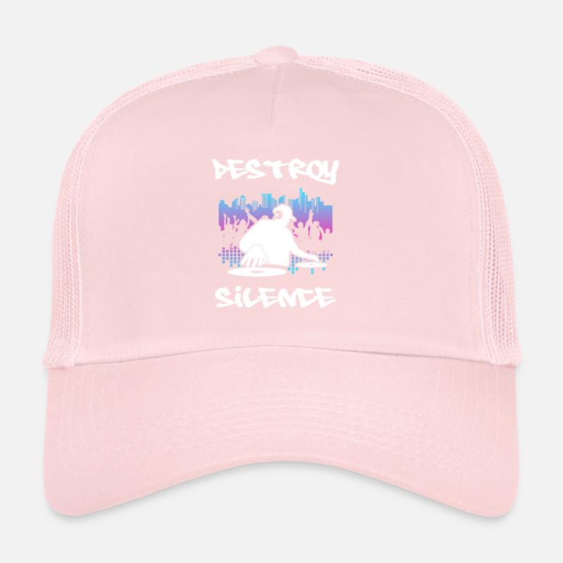 DJ Gift Musique Disc Jockey Disco Techno Rave Casquette trucker 