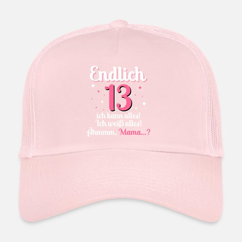 13 Mädchen Geburtstag Trucker Cap