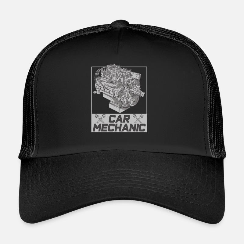Mécanicien automobile Technicien mécatronique Profession Garage Casquette trucker 
