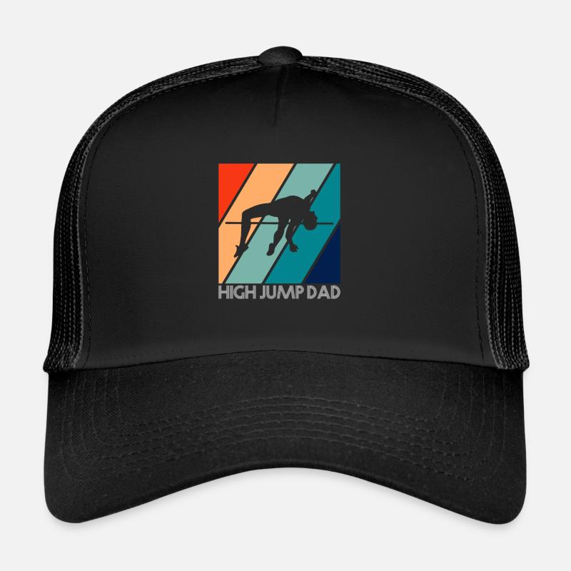 Hight Jump Dad Hochsprung Vater Papa Trucker Cap