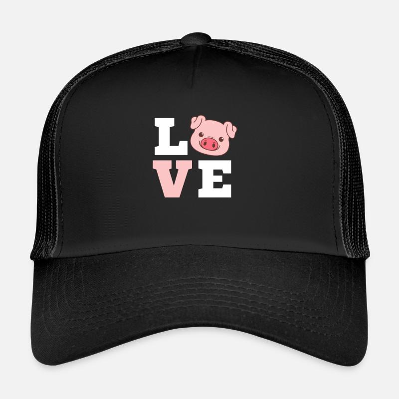 Schwein - Trucker Cap - Schwarz/Schwarz