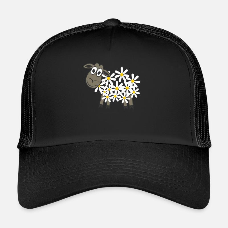 Sheep Daisy Sheep Sheep Trucker Cap