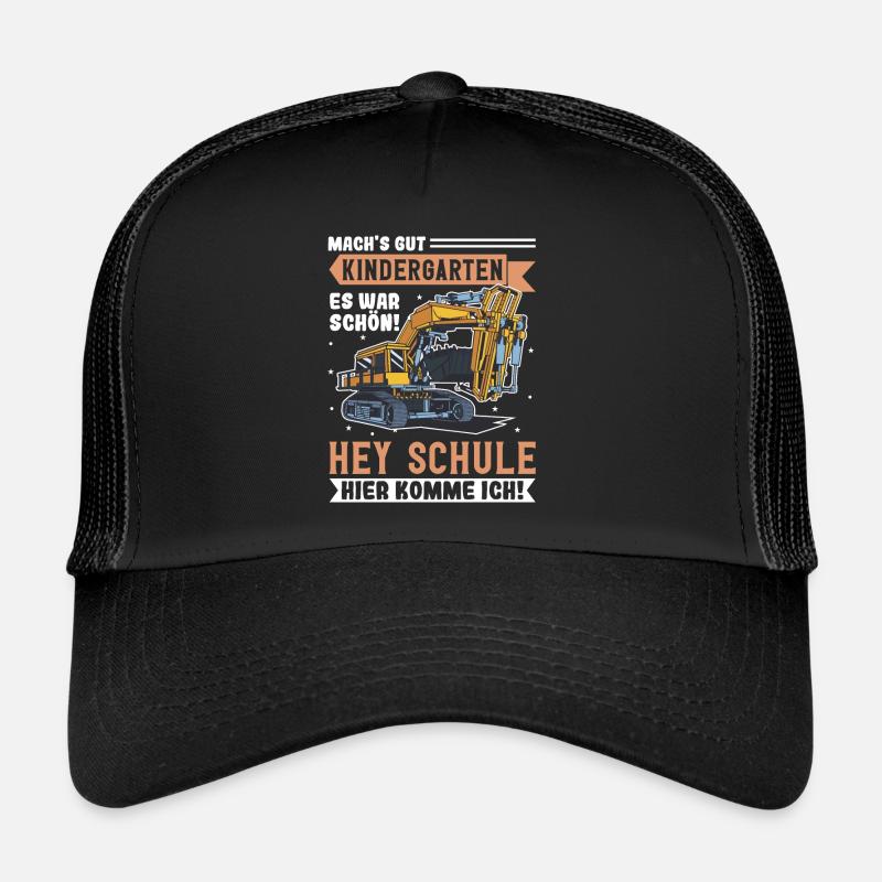 Bagger Schulbeginn Schulanfänger Schulkind Trucker Cap