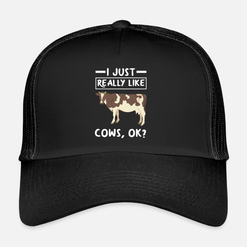 Funny Cow Cow Gift Trucker Cap