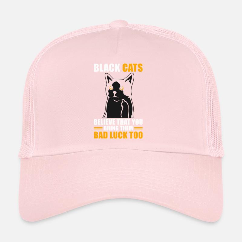 Aberglauben Schwarzer Kater Trucker Cap