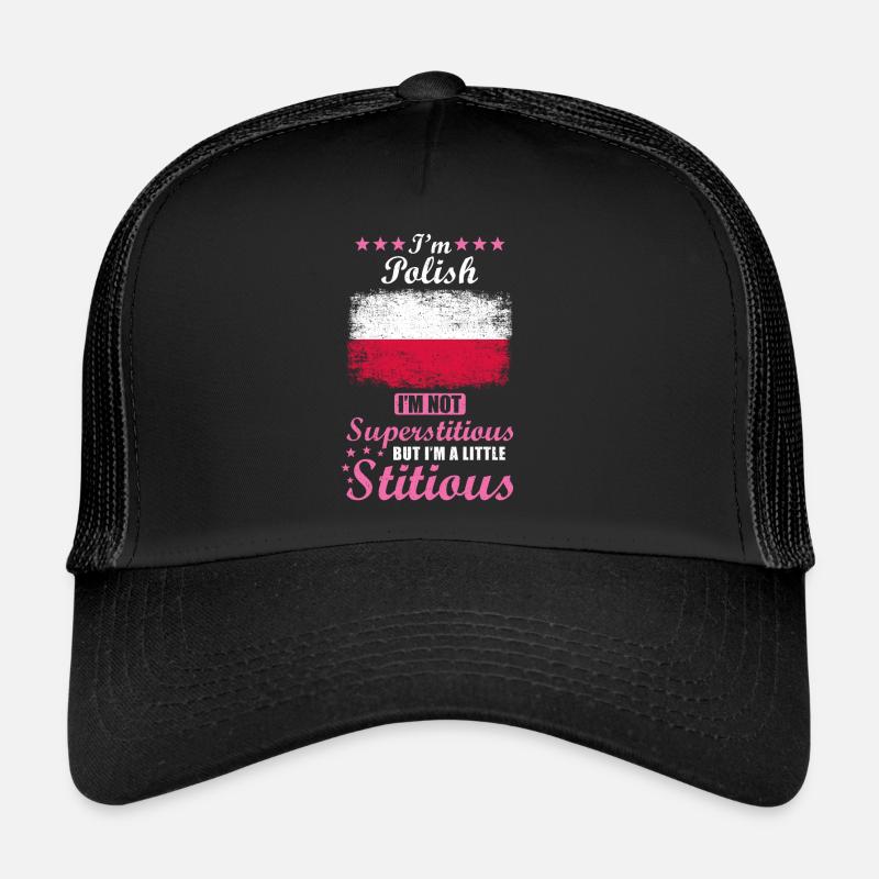 Femme polonaise Superstitieuse Stitious Casquette trucker 