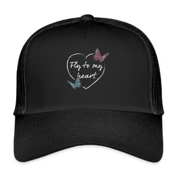 Butterfly Flower Shop Nursery - Trucker Cap - black/black - Front