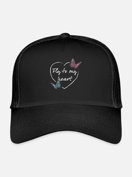 Butterfly Flower Shop Nursery - Trucker Cap - black/black - Front