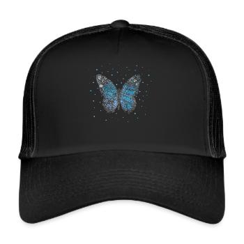 Butterfly Butterflies Floristry - Trucker Cap - black/black - Front
