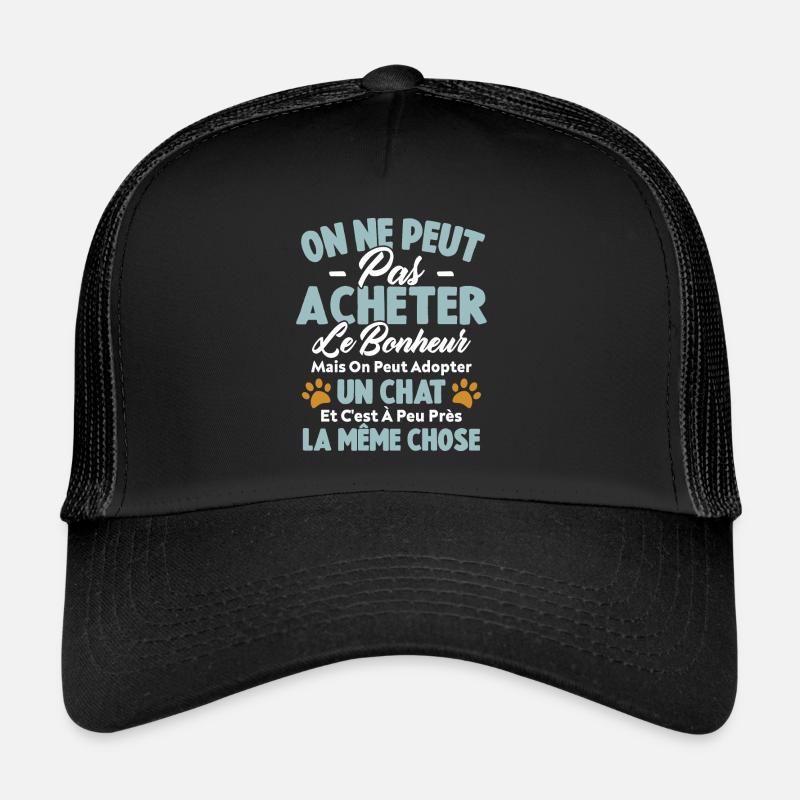 On peut adopter un chat Humour Cadeau Casquette trucker 