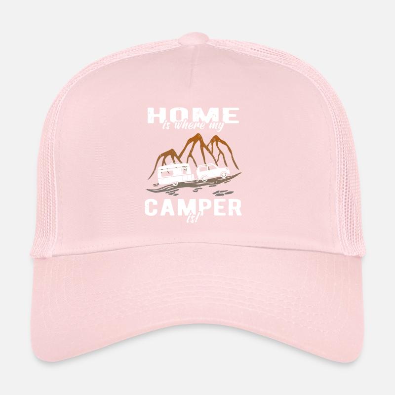 Caravan Camper Camping Trucker Cap