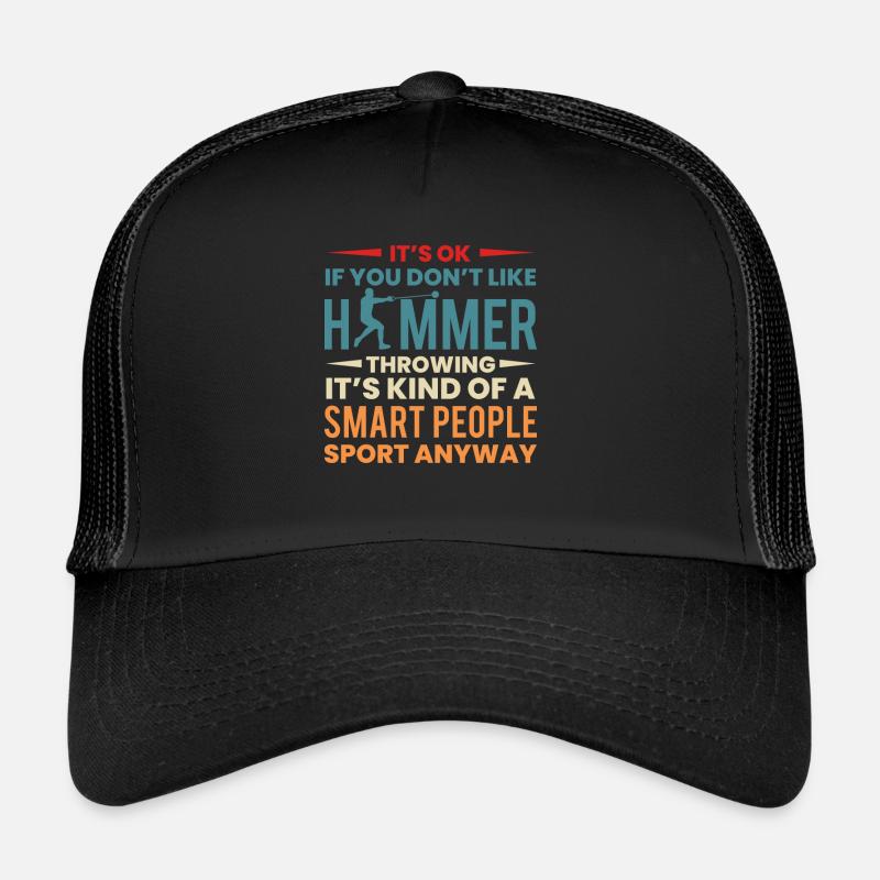 Hammerwurf Shirt Geschenk Spruch - Trucker Cap - Schwarz/Schwarz