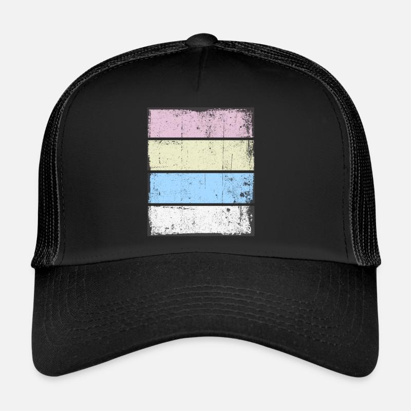 Rétro Background Sunset Grunge Pastel Casquette trucker 