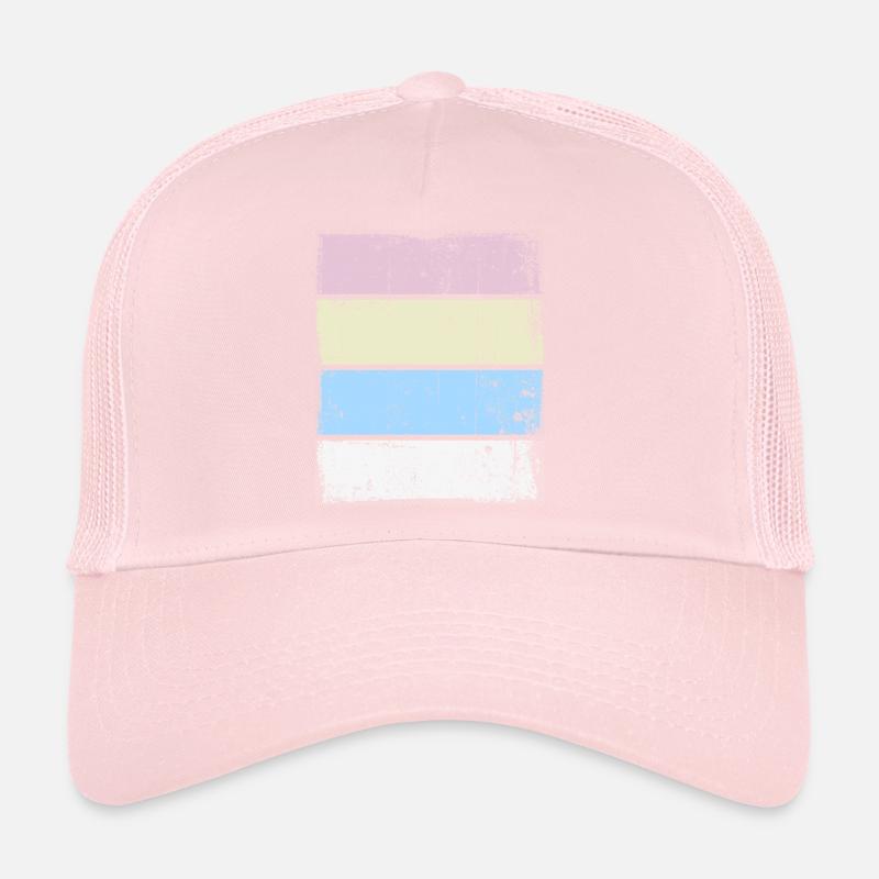 Rétro Background Sunset Grunge Pastel Casquette trucker 