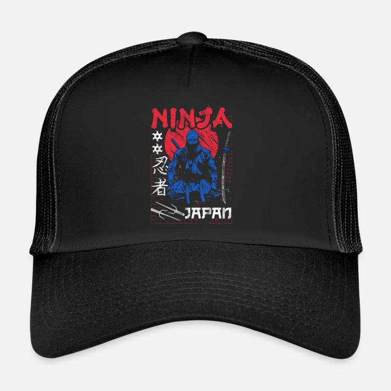 Ninja Geschenk Karate Ninjutsu Judo Samurai Japan Trucker Cap