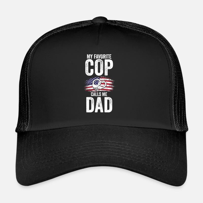 Cop Dad Cop Dad Familie Geschenk Trucker Cap