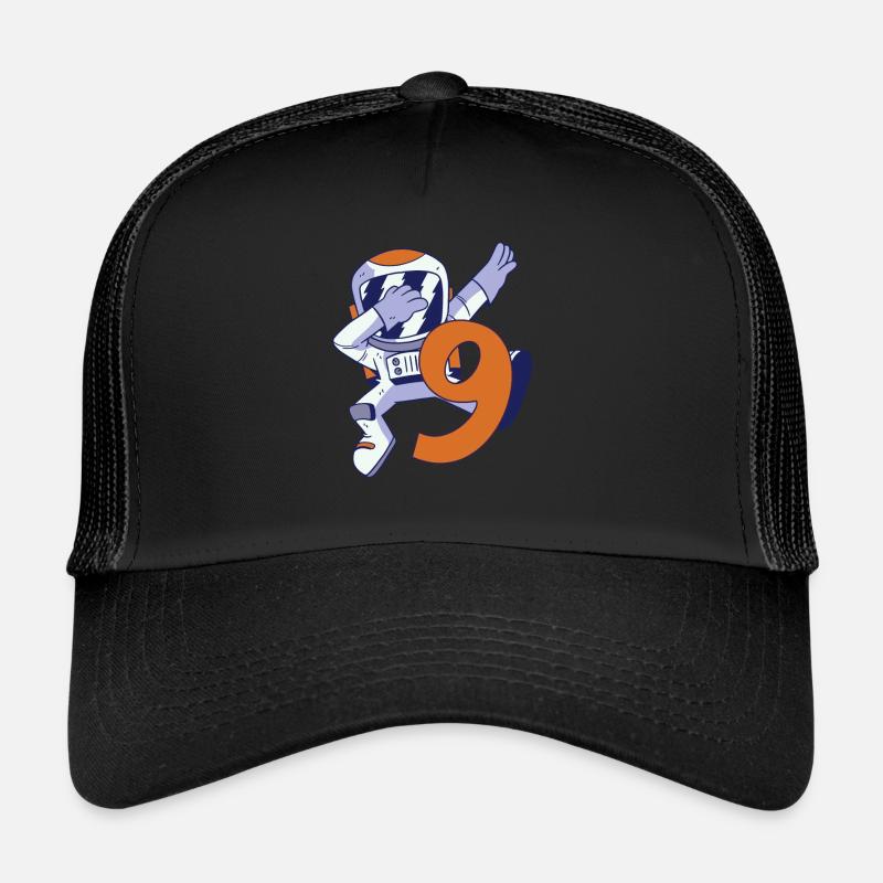 9th Birthday Astronaut 9 Years Space Galaxy Trucker Cap