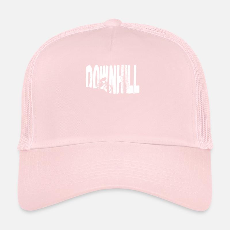 Downhill MTB Nature Mountains Retro Wave Vintage Trucker Cap