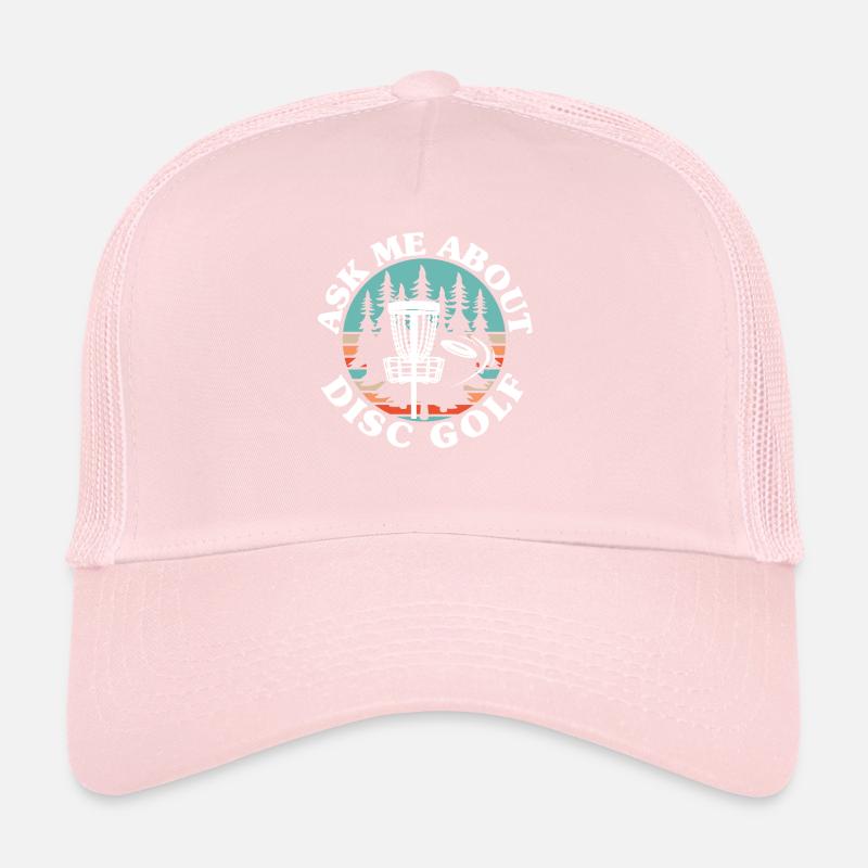 Frag mich über Disc Golf Frolf Freizeit-Werfer Trucker Cap