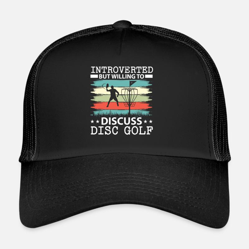 Introvertiert, aber bereit, über Disc Golf zu disk Trucker Cap