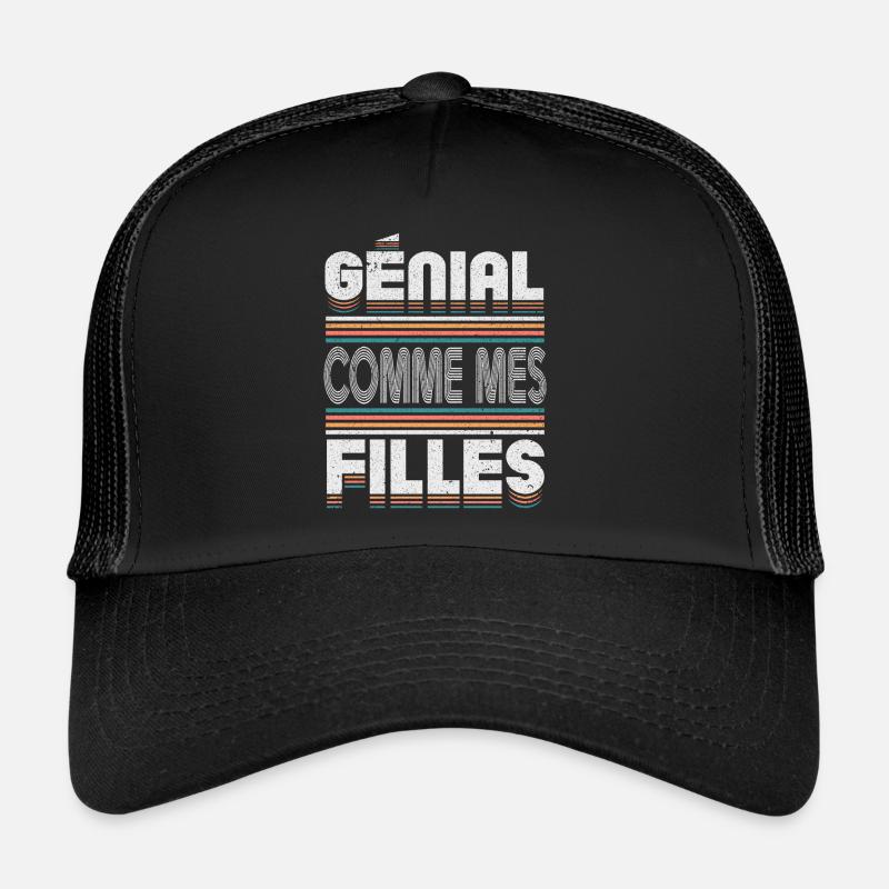 Génial Comme Mes Filles Parents Mère Casquette trucker 