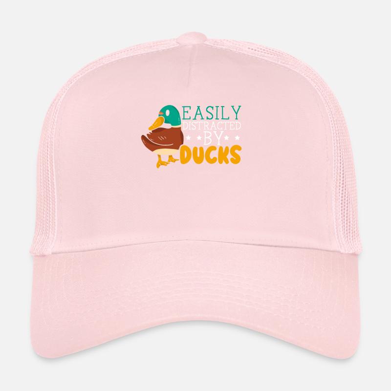 Facilement distrait par duck duckling duck lover Casquette trucker 