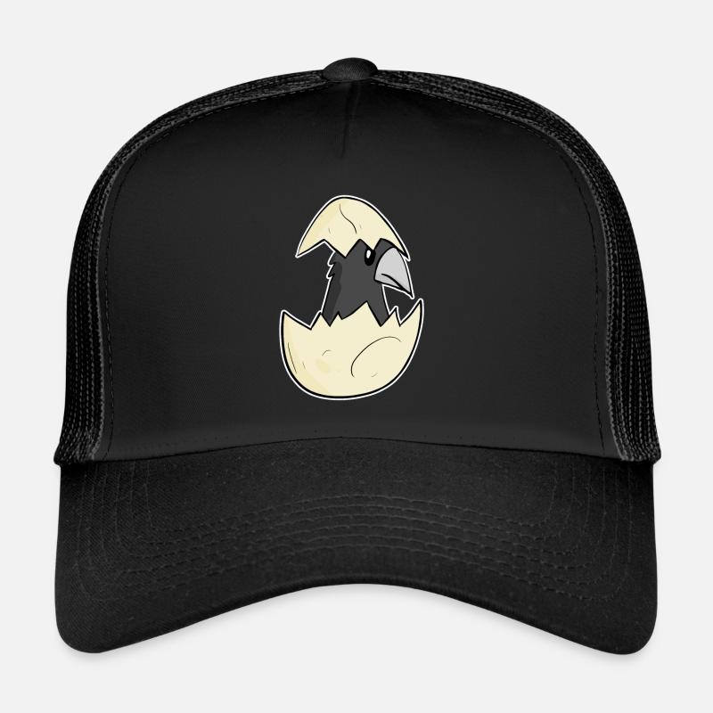 Krähe Baby Ei - Trucker Cap - Schwarz/Schwarz