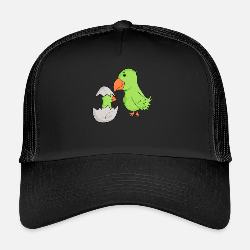 Perroquet avec bébé perroquet Casquette trucker 