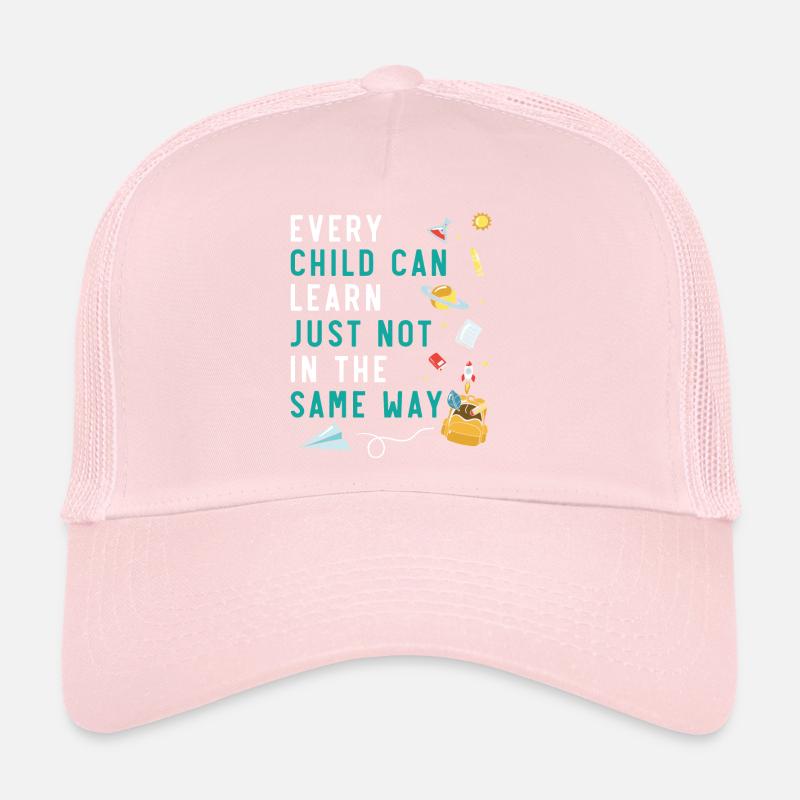 Every Child Can Learn Just Not In The Same Way Trucker Cap