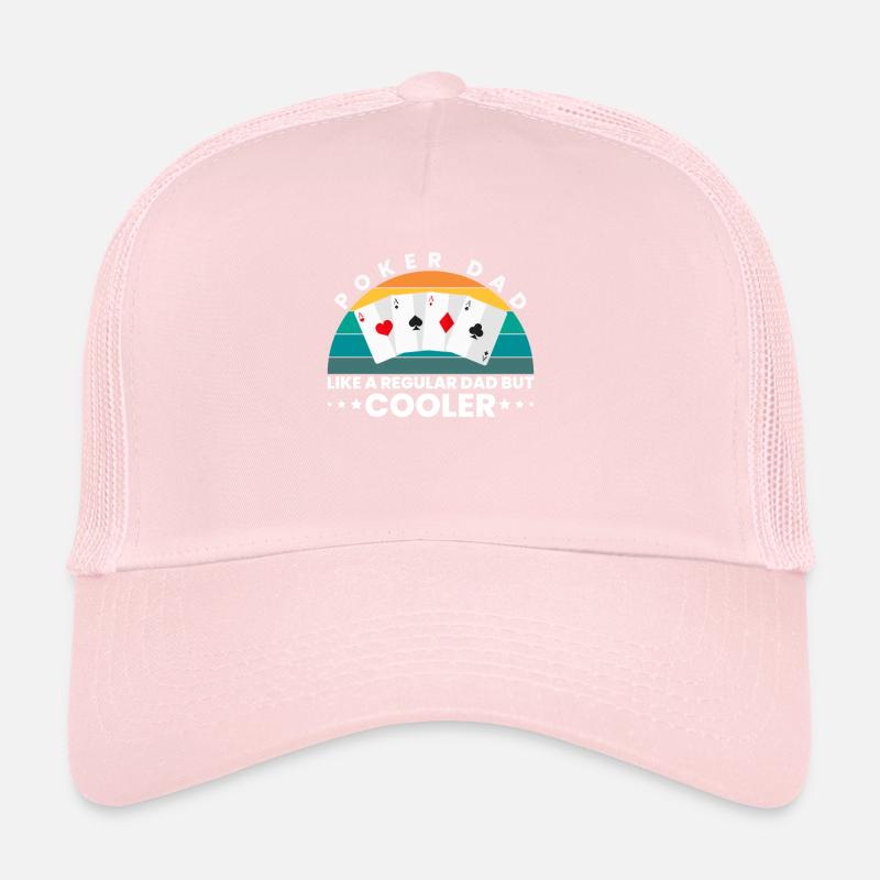 Poker Dad Gift Father Dad Father's Day Trucker Cap