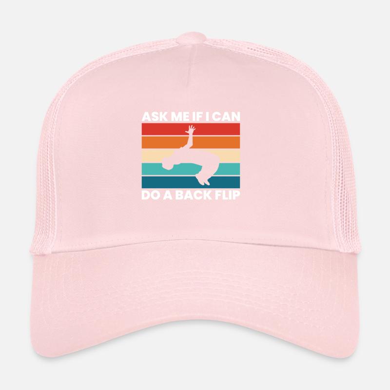 Ask Me If I Can Do A Backflip Shirt Gift Trucker Cap