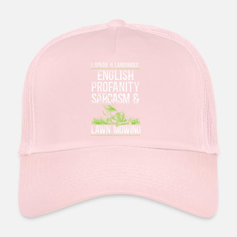 Lawn Mower Mowing Dad Father Trucker Cap