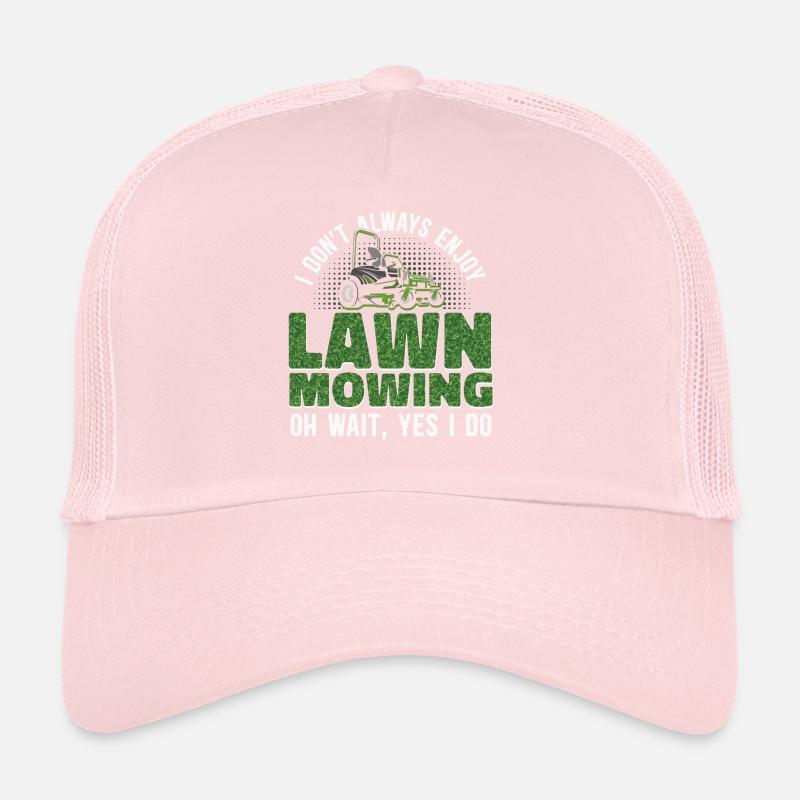 Lawn Mower Mowing Dad Father Trucker Cap