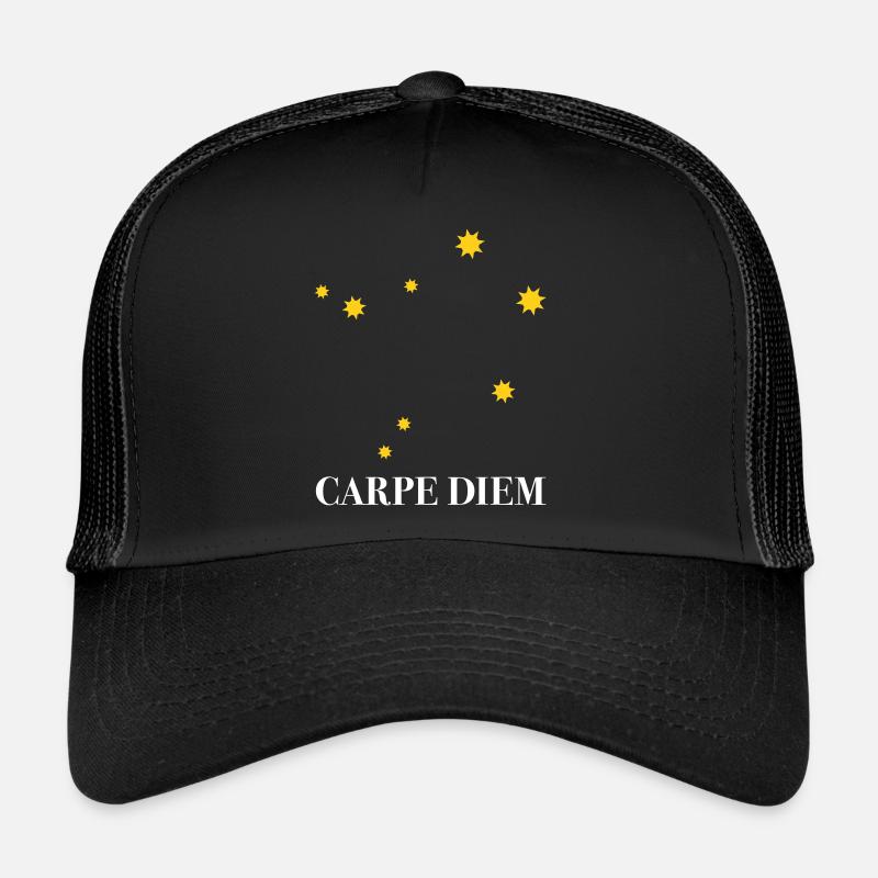 Carpe Diem nutze den Tag Sternbild Waage Libra Ode Trucker Cap