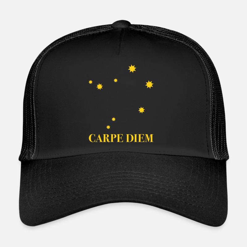 Carpe Diem nutze den Tag Sternbild Waage Libra Ode Trucker Cap