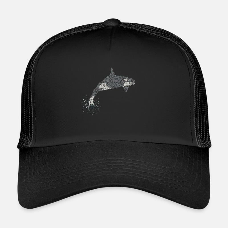Orca Orca Killer Whale Killer Whales - Trucker Cap - black/black