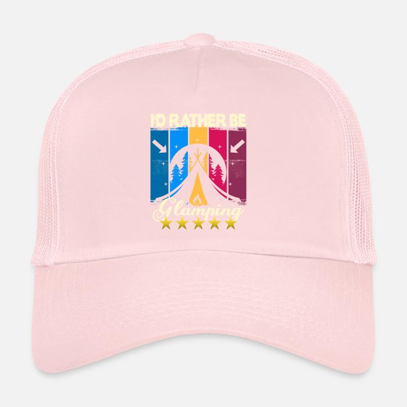 I'd rather be Glamping Trucker Cap