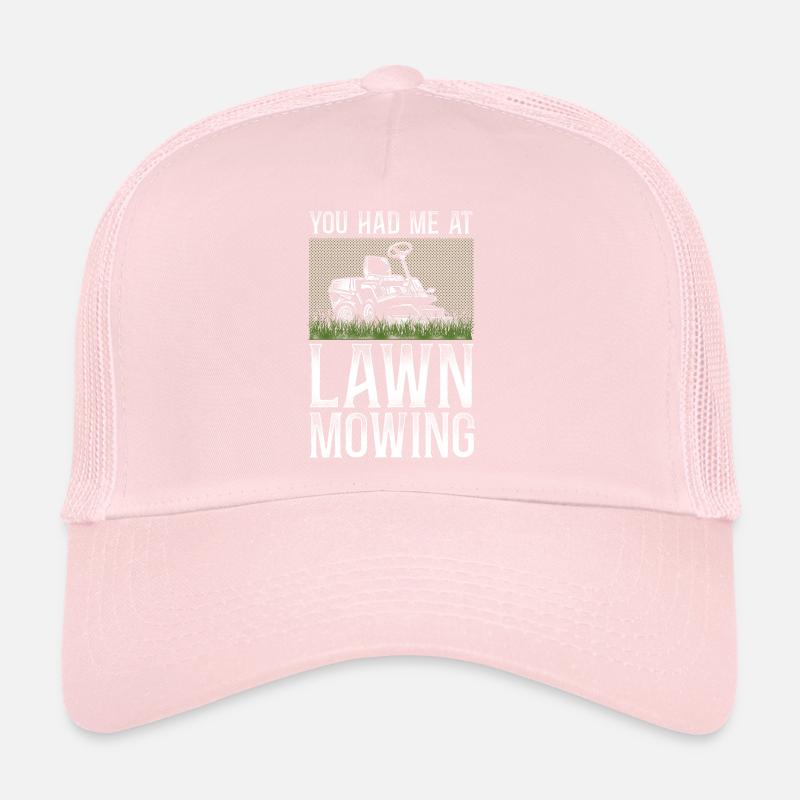 Lawn Mower Mowing Dad Father Trucker Cap