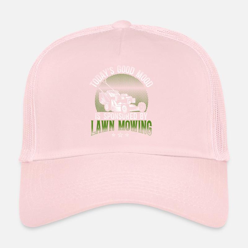 Lawn Mower Mowing Dad Father Trucker Cap