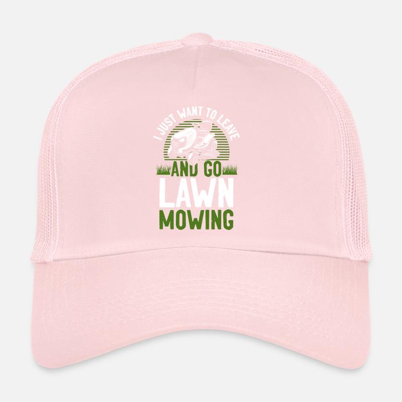 Lawn Mower Mowing Dad Father Trucker Cap