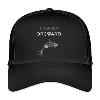 Killer Whale Killer Whale Killer Whale Orka - Trucker Cap - black/black - Front