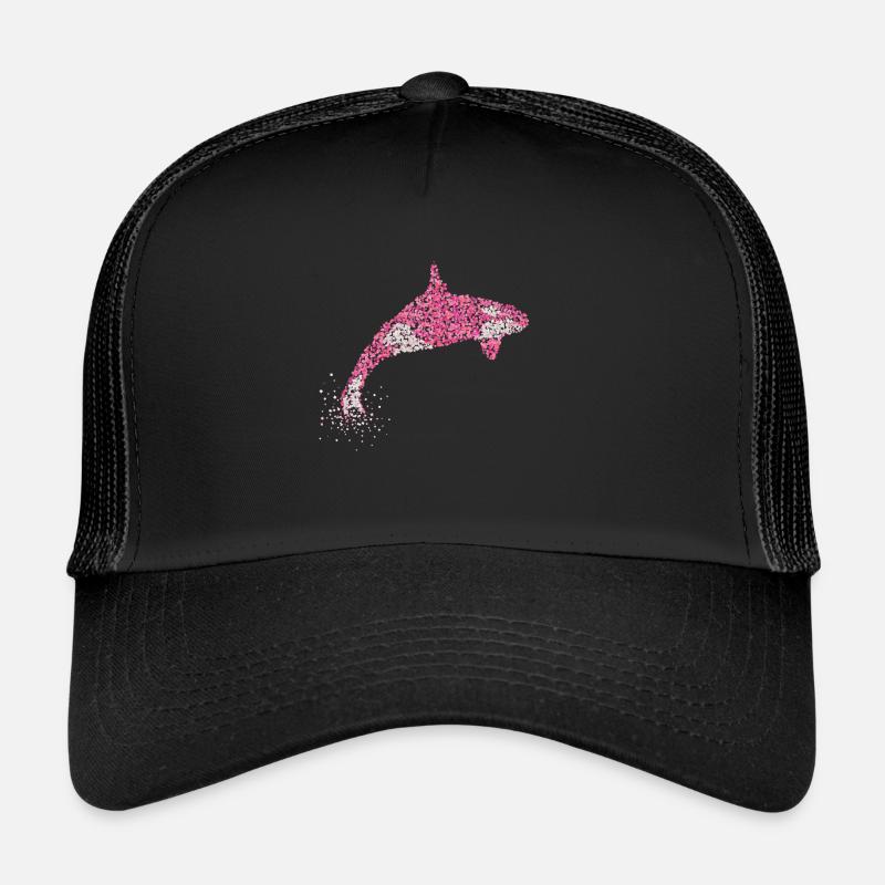 Killerwal Killerwale Mörderwal Orka - Trucker Cap - Schwarz/Schwarz