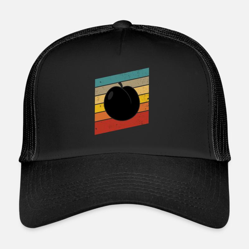 Apricot Fruit Lover Retro Veggie Diet Idée cadeau Casquette trucker 