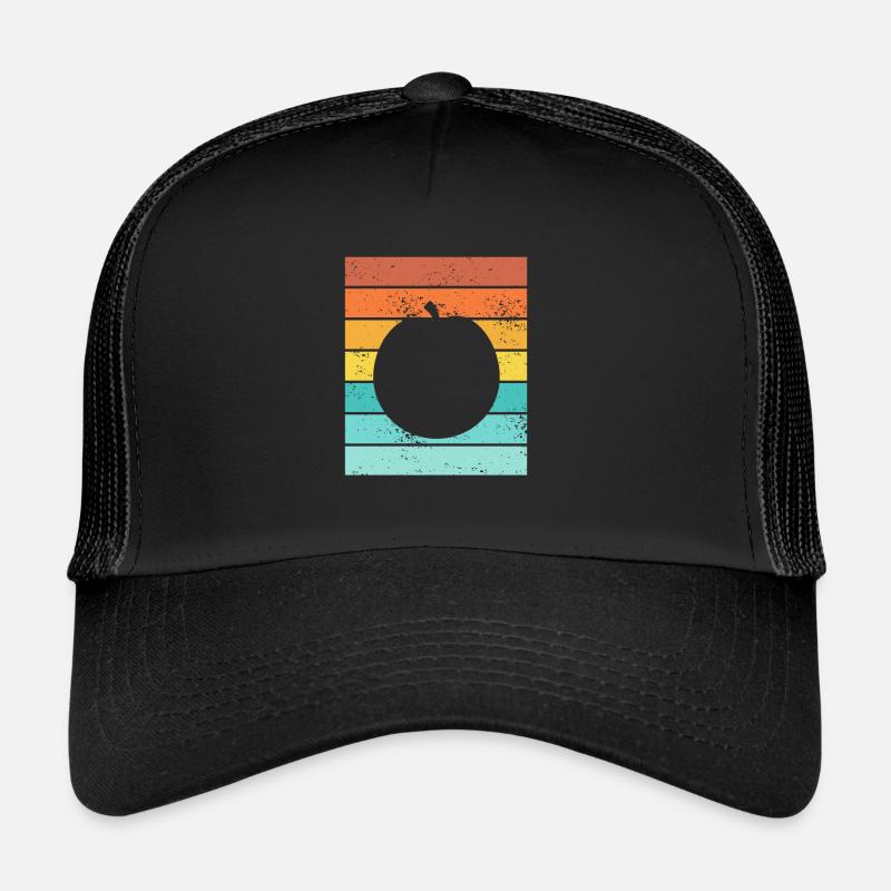 Apricot Fruit Lover Retro Veggie Diet Idée cadeau Casquette trucker 