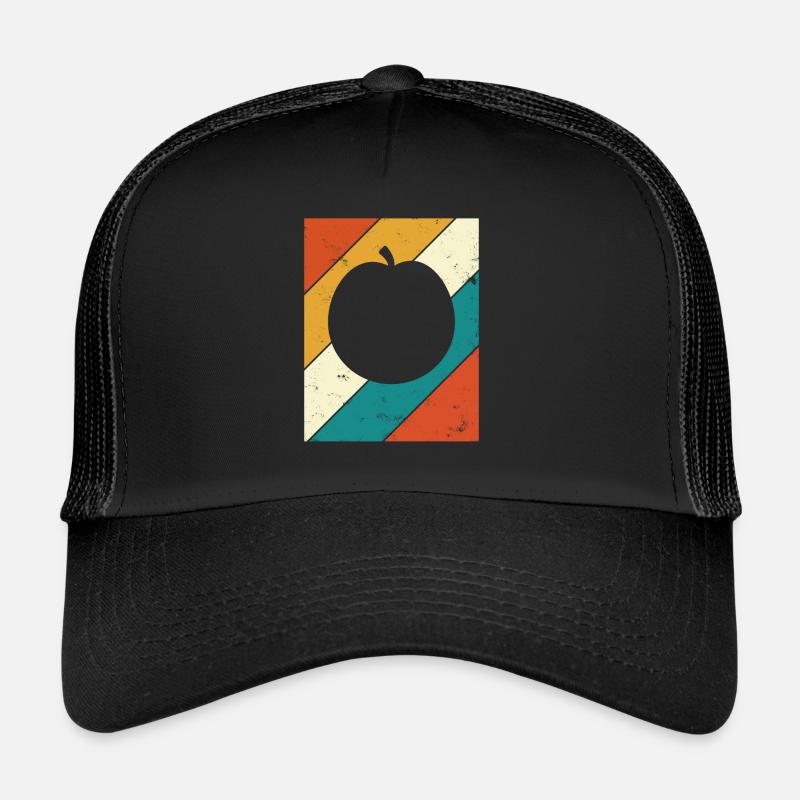 Apricot Fruit Lover Retro Veggie Diet Idée cadeau Casquette trucker 