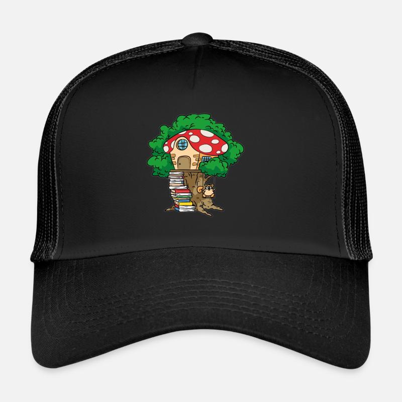 Cozy Tree Cottage Toad Tree Fort House Casquette trucker 