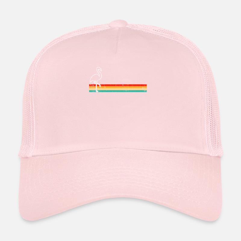 Flamant Rose Rétro Casquette trucker 
